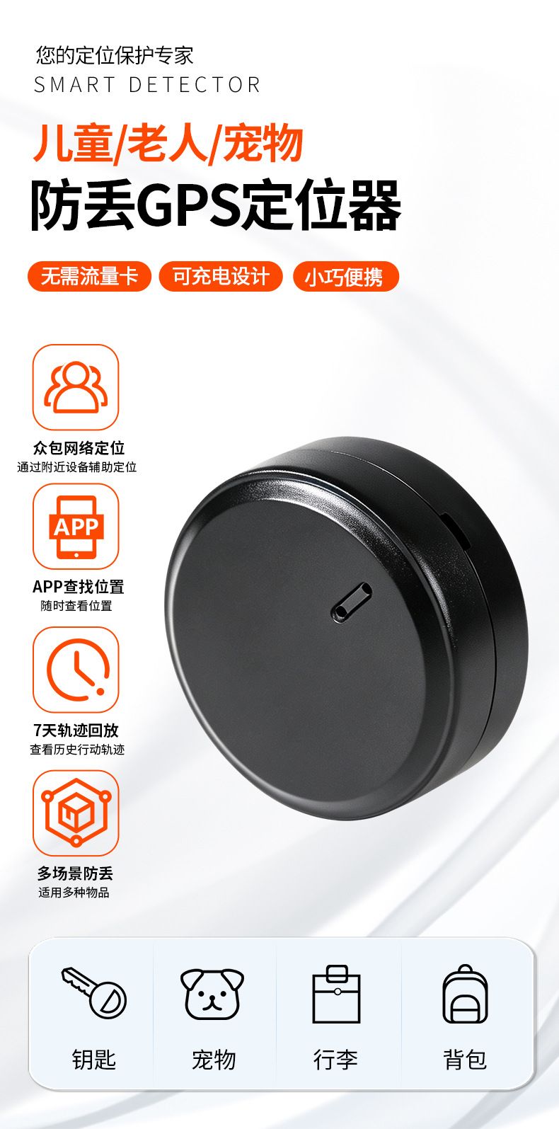 GPS locator, pet/child/elder tracker device