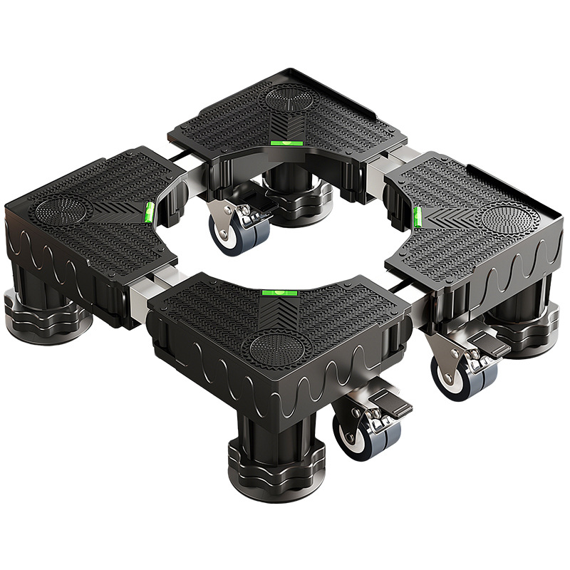 Washing Machine Base Shock Absorber Anti-Slip Impeller Drum Universal Foot Pad Reinforced Thickened Dual Tube Base Mobile Swivel Caster
