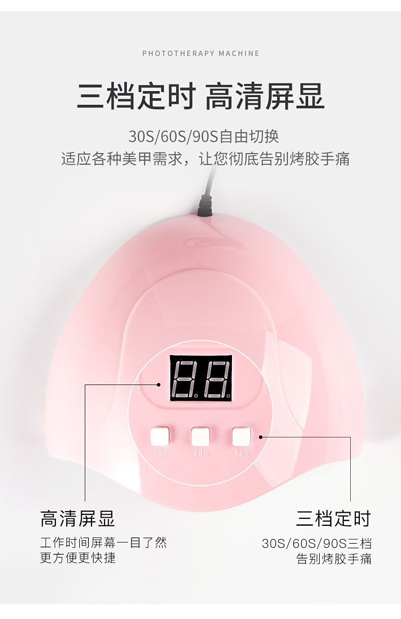 Nagellampe LED-UV, Sensor, 48W