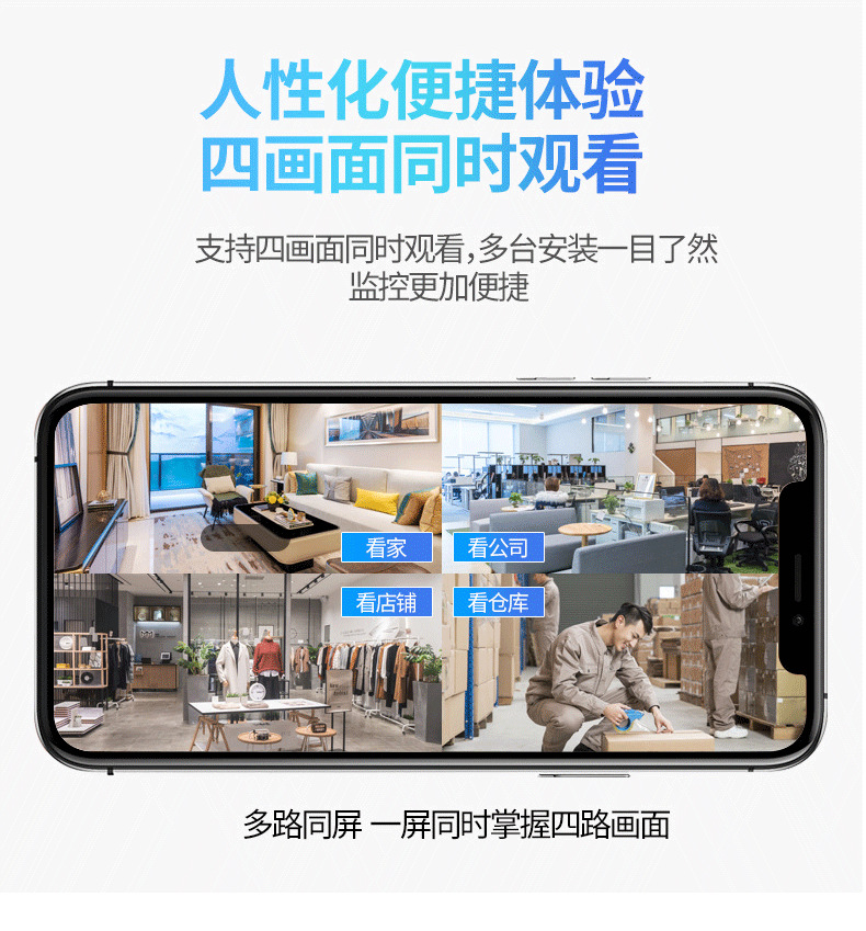 Tuya panoramik kamera, akıllı WiFi, E27 ses izleme