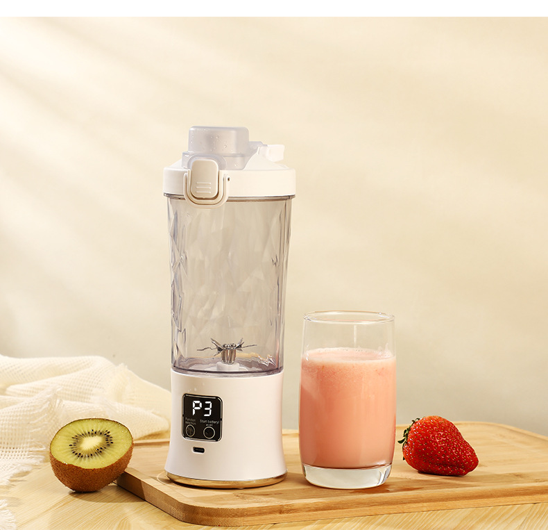 Portable electric fruit juicer, ice crushing, rechargeable