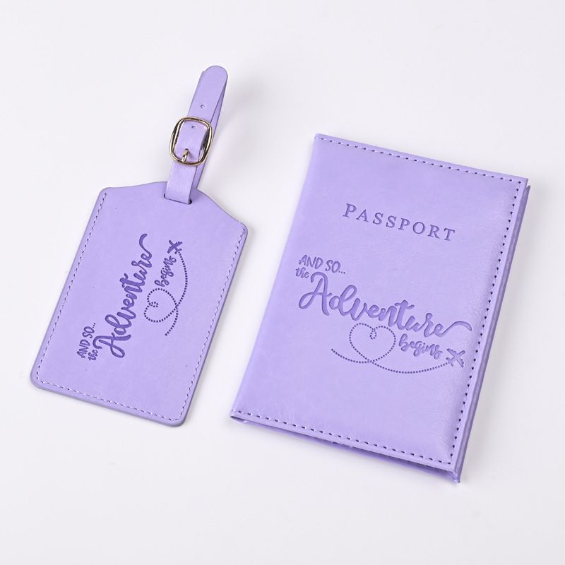 PU-Reisepass-Etui, Gepäcketikett, Tickethalter-Set