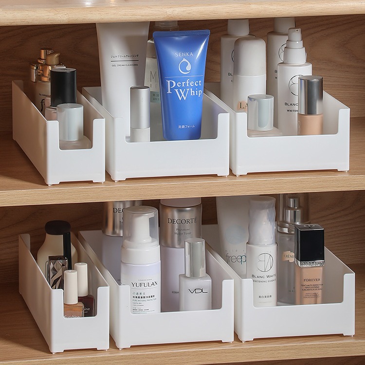 Vertical opening storage box, desktop, stackable