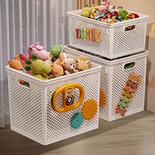 Clothing storage box for kids, transparent foldable, organizer