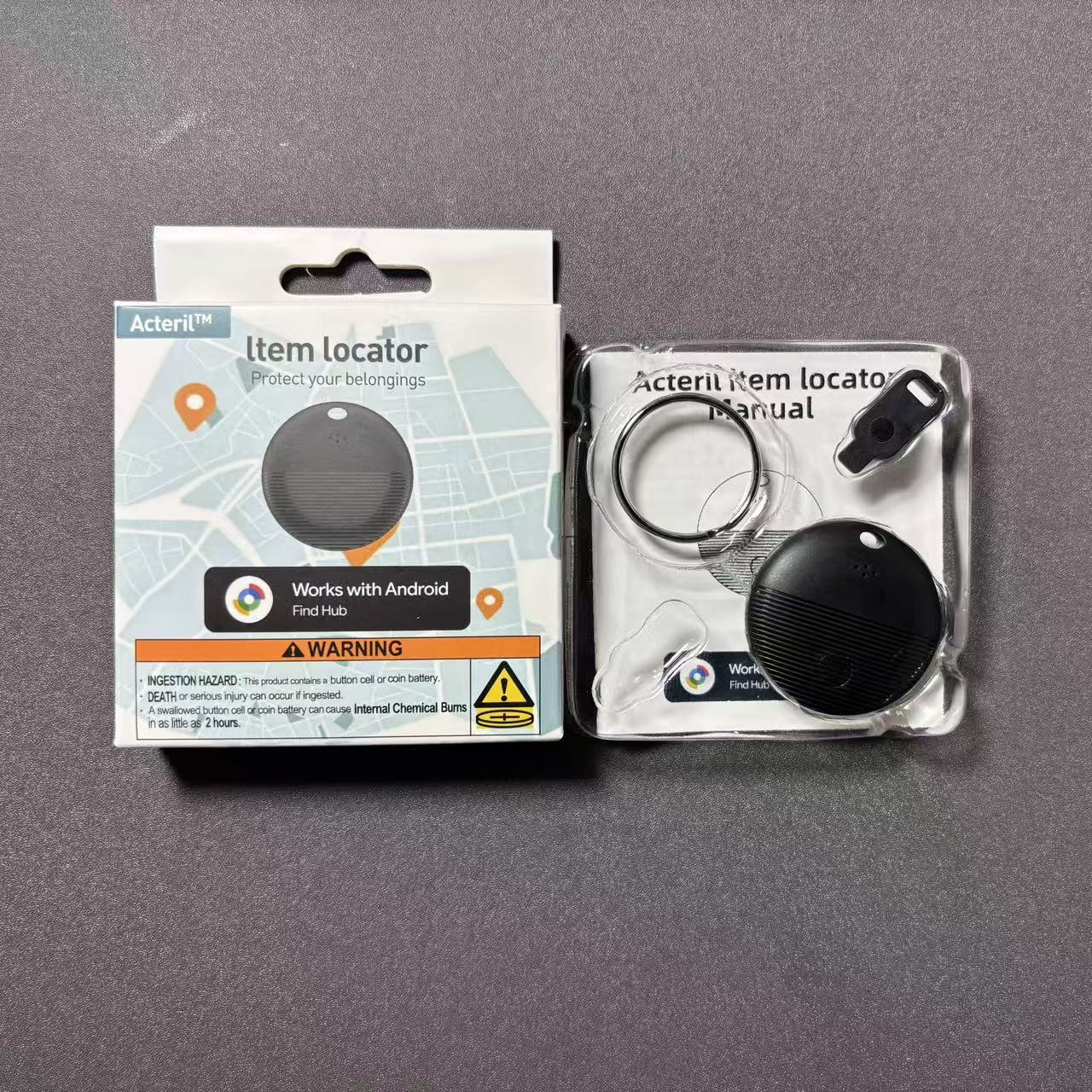 Ultraflaches Portemonnaie mit GPS-Tracker