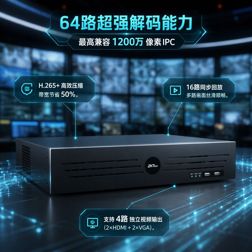 Z8664NTR-S 64 kanal NVR, 16 disk yuvası, ağ video kaydedici