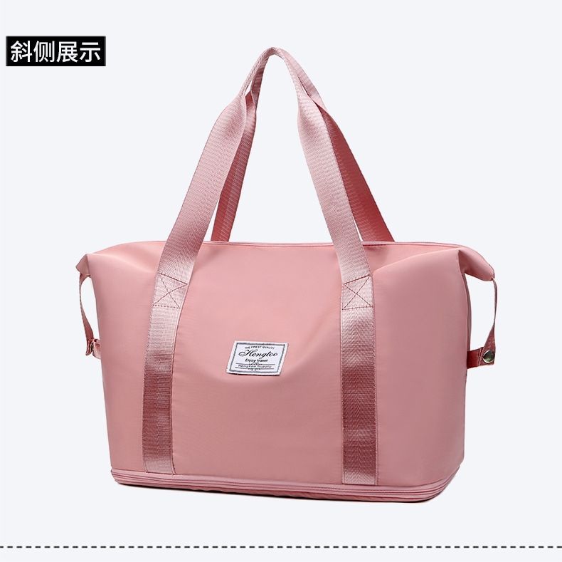 Large capacity travel bag for women waterproof with dry wet separation