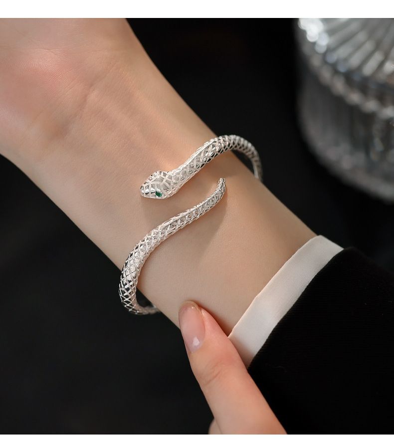925er Silber Armband, Schlangen-Design