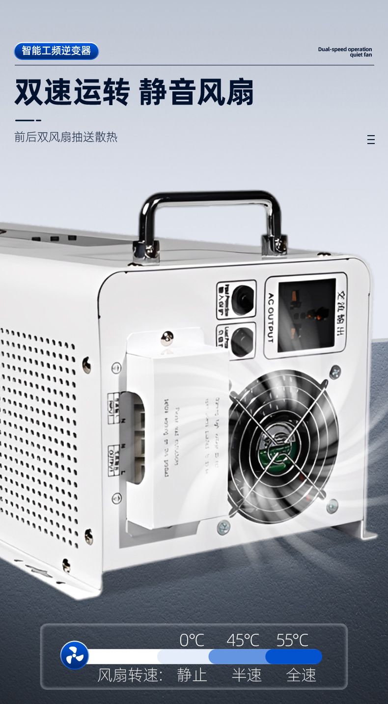 Saf sinüs dalga invertör 1500W, 12V/24V/48V, lityum pili