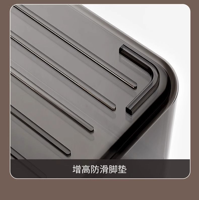 桌面收纳盒亚克力透明盒子零食长方形化妆品整理盒桌上杂物储物盒