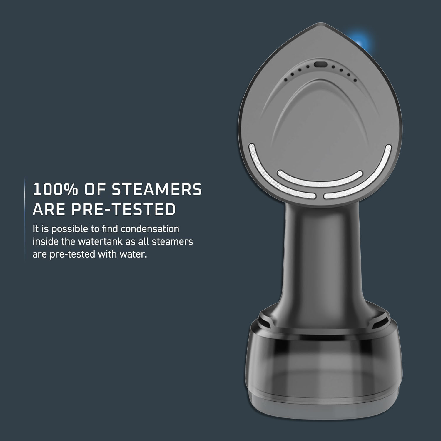 Portable handheld steam iron, dry and wet dual-use