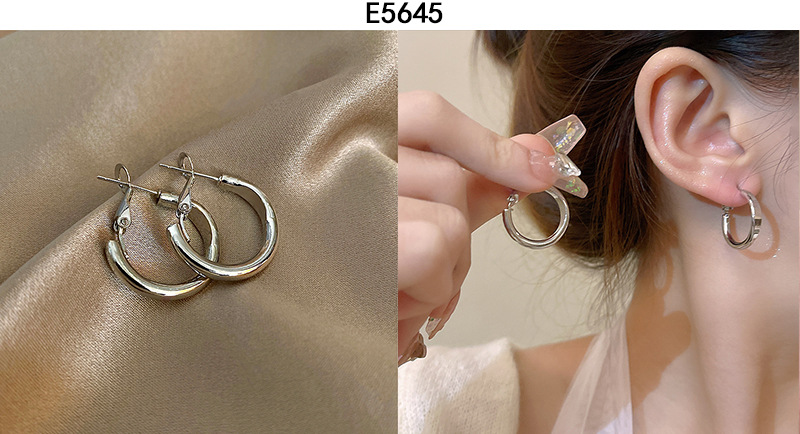 925 sterling silver earrings, retro geometric design