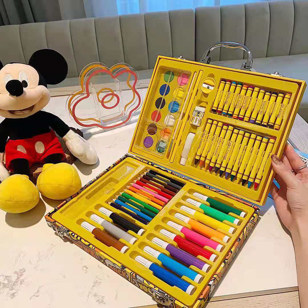 Gelbe Ente Buntstifte Geschenkset Kinder Aquarellstifte