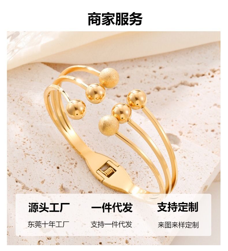 钛钢不掉色防水手镯镶钻星星简约基础百搭配饰饰品义乌小商品批发