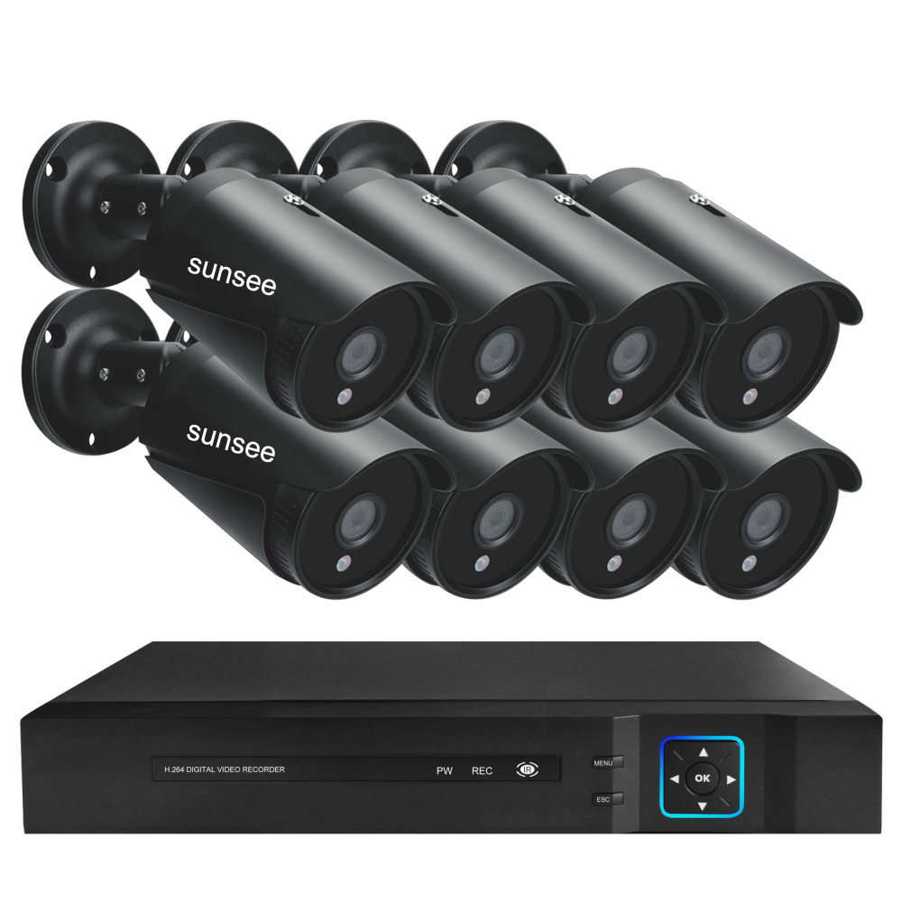 AHD TVI 4-in-1 kamera, 4/8 kanallı ağ izleme seti