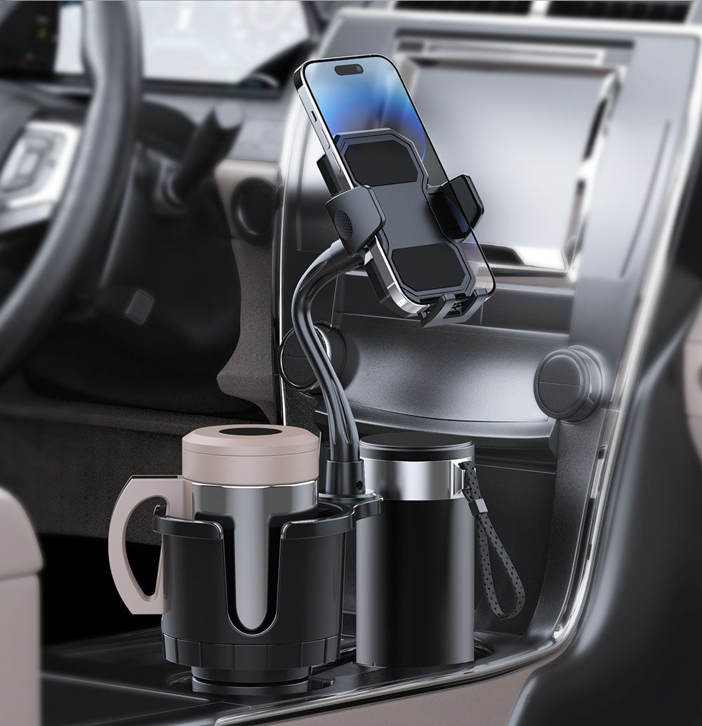 Car cup holder expander phone mount oversized cup body universal bracket