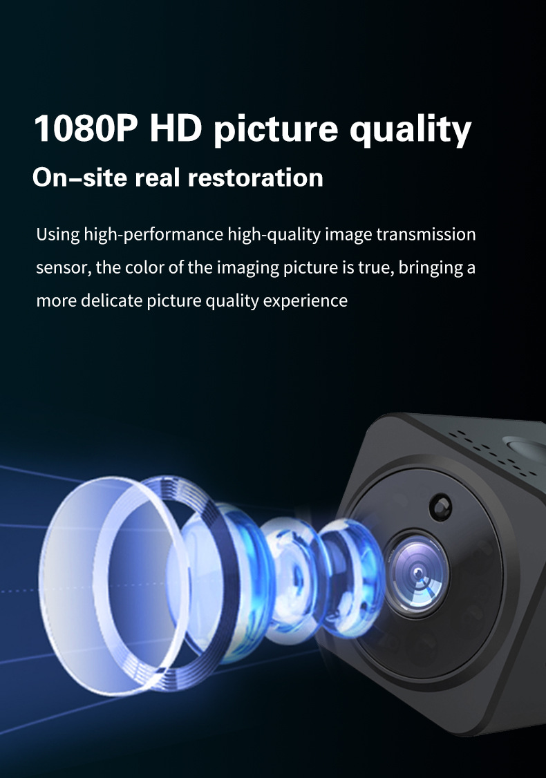 AS02 WiFi camera 1080P infrared night vision audio