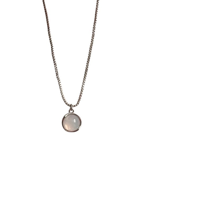 S925 Silber Zirkonia Halskette Damen, Schlüsselbein Kette, leicht luxuriös