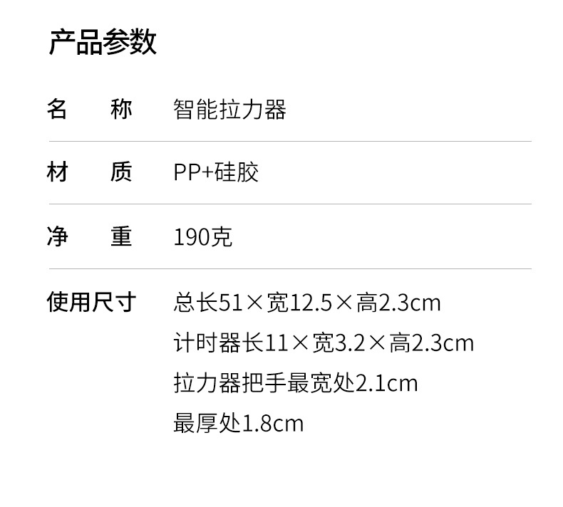 Back Pull Elastic Band with Counter, Shoulder Opening Pull Device