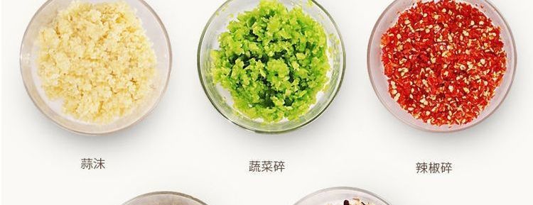 Household multifunctional food processor with meat grinder, dough mixer, vegetable chopper