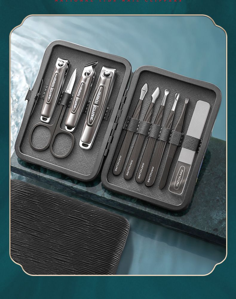 Alman manikür ve pedikür makası seti, tırnak bakım seti, 16 parça