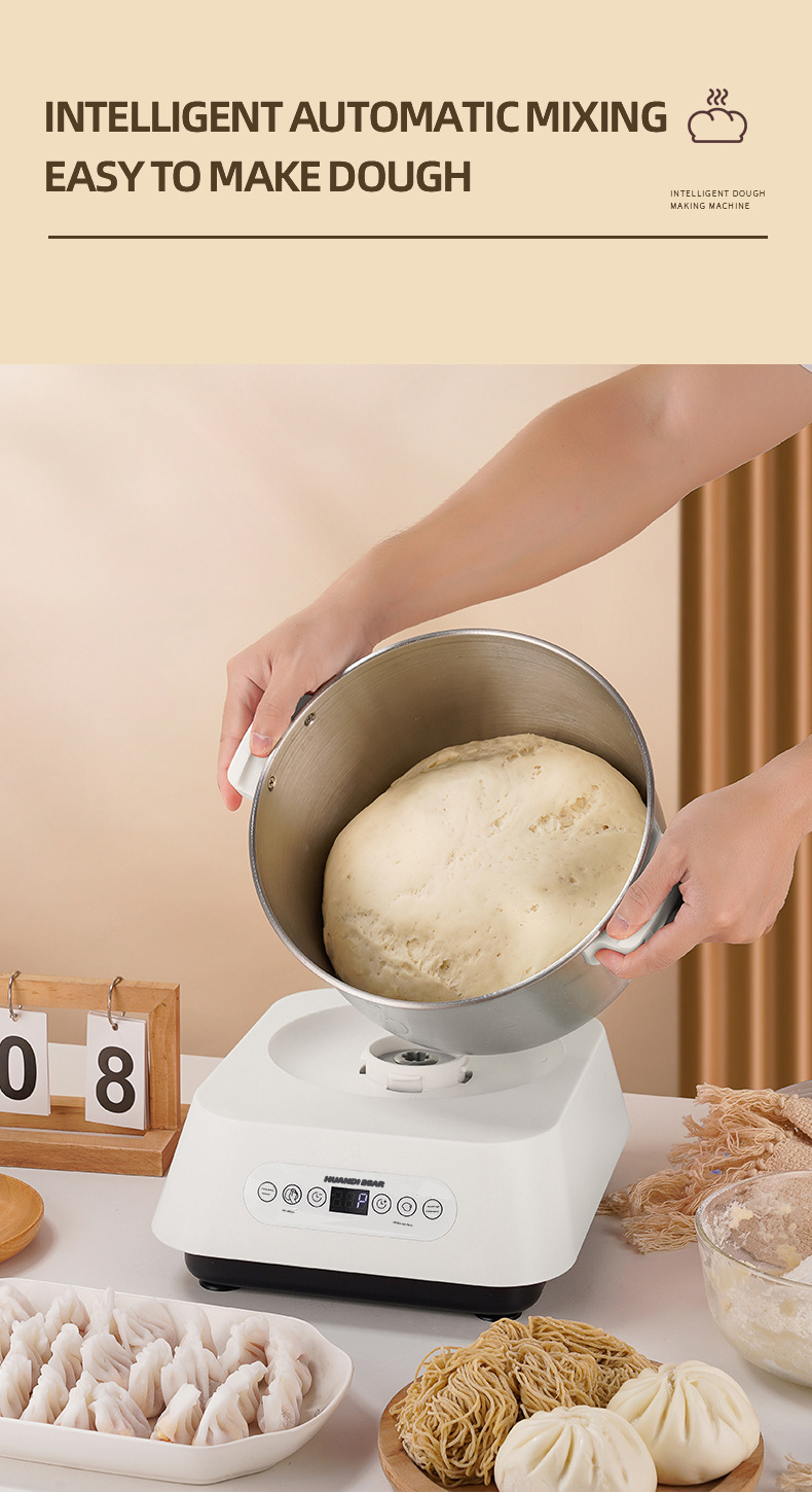 Teigmischer für Haushalt, vollautomatisch, große Kapazität, mit Gärfunktion