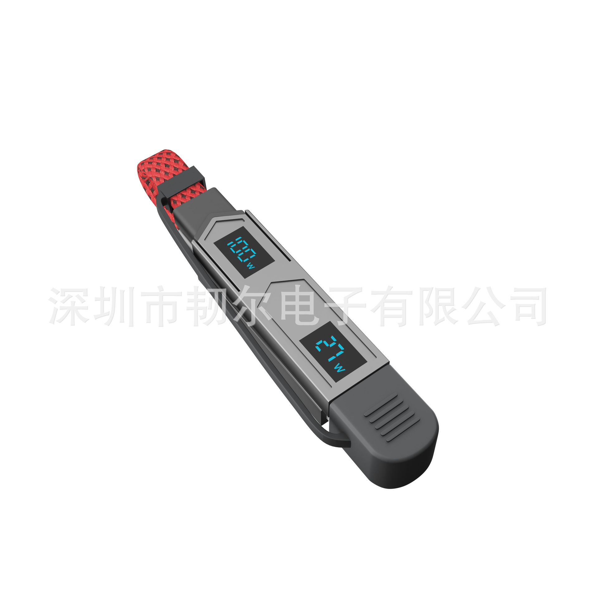 65W 4-in-1-Ladekabel, digitales Display, Zinklegierung