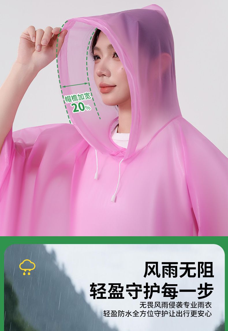 EVA raincoat, full body, portable, thickened