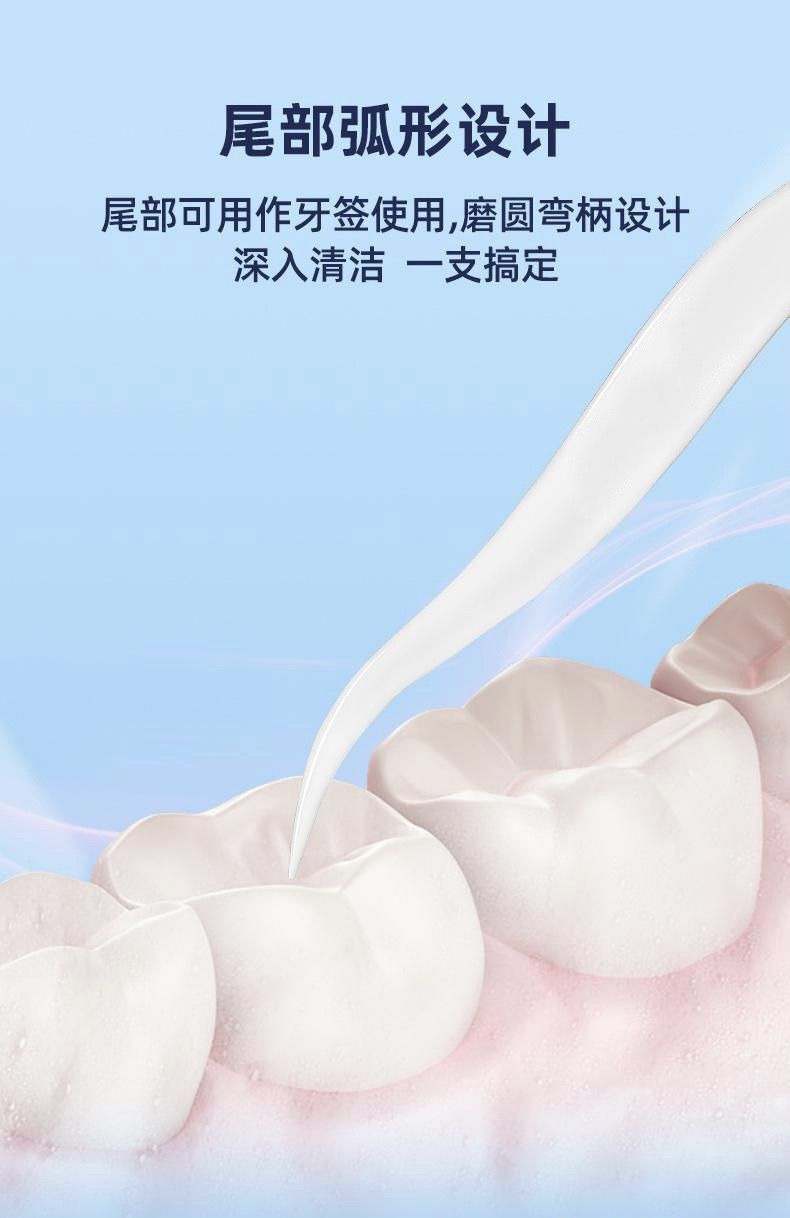 Ultra-thin dental floss sticks, family pack, safe cleaning