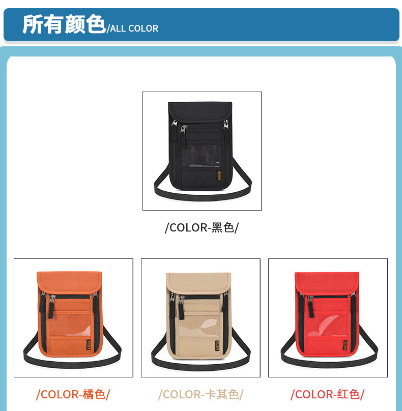 RFID protective card wallet with passport compartment