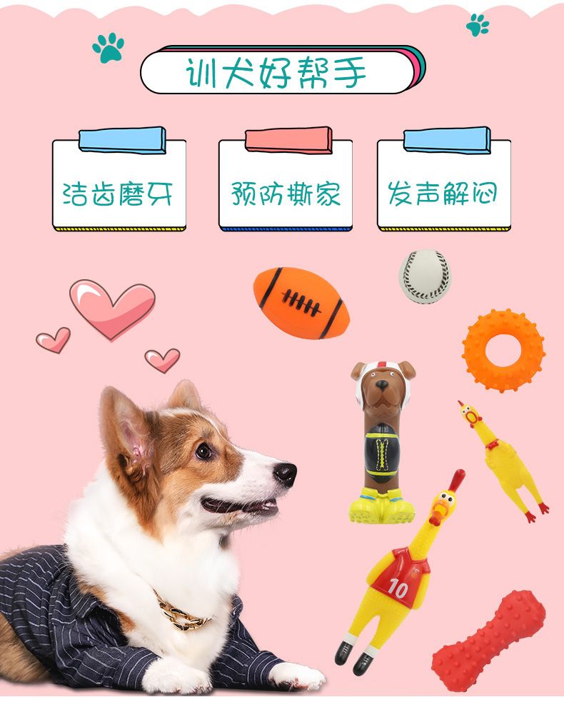 狗狗玩具耐咬小狗磨牙解闷神器比熊柯基泰迪大小型犬幼宠物用品