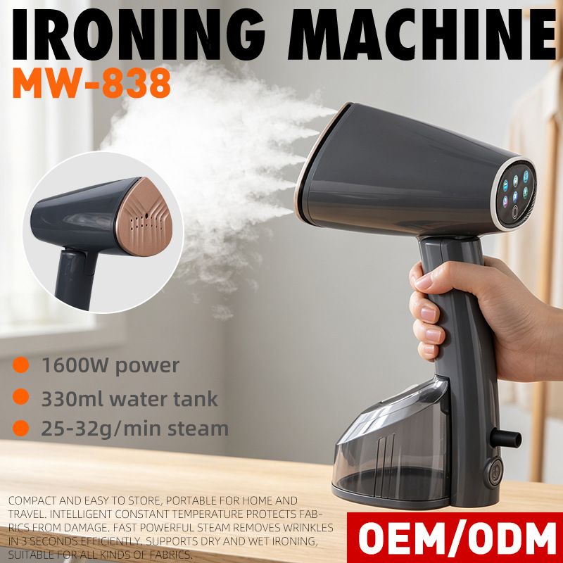 Portable handheld steam iron for home use