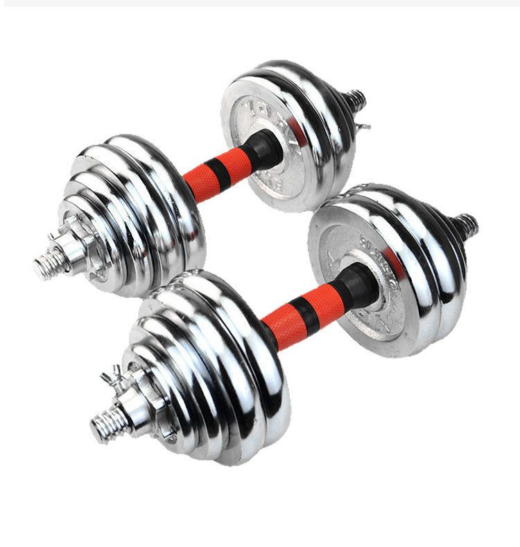 Dumbbell Barbell Set, Electroplated