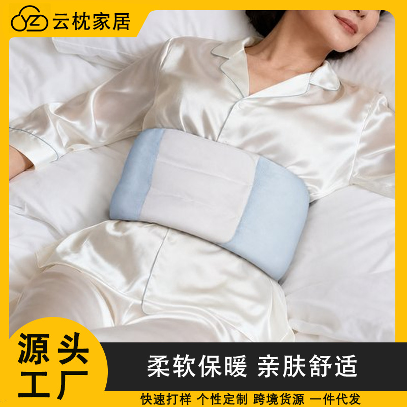 Memory foam orthopedic pillow with cervical spine support