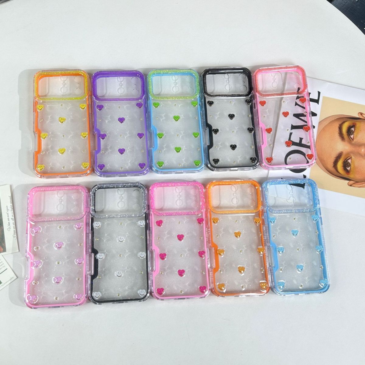 Phone case for Honor X9B, color-block, high transparency, anti-yellowing