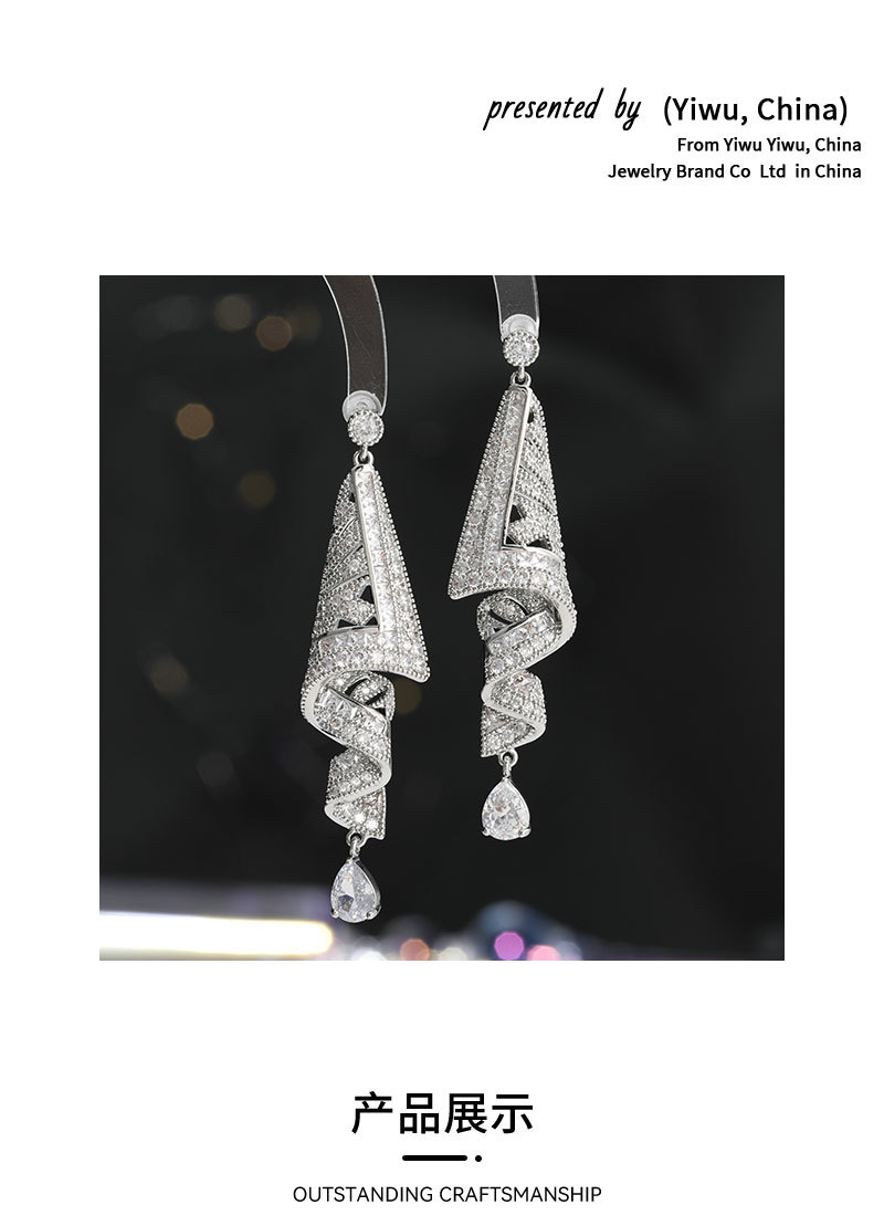 Vintage-Ohrringe geometrisch, 925er Silber, Ethnic-Stil