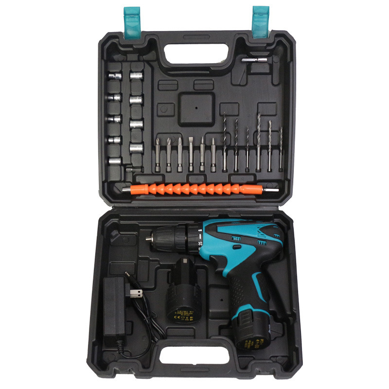 Rechargeable electric drill with lithium battery, multifunctional