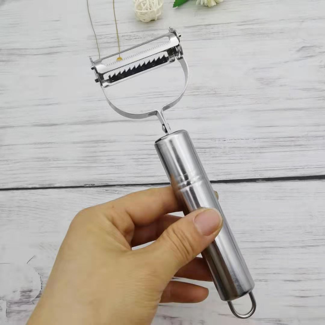 不锈钢削皮刀三件套 刮皮器土豆三合一水果刨丝器切菜多功能瓜刨