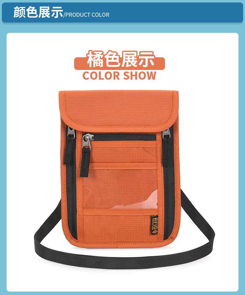 RFID protective card wallet with passport compartment