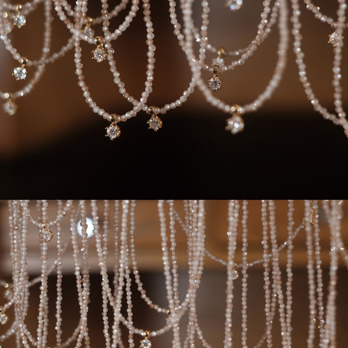 Kolye, Sanswood, gümüş, zirkon ve moissanite