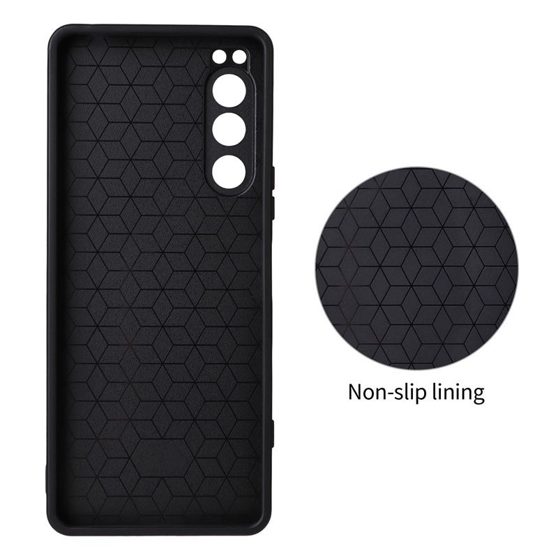 Sony Xperia 5 case, carbon fiber pattern, magnetic