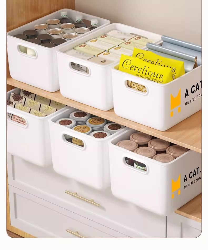 Multi-purpose storage box for cosmetics, snacks, and desktop organization