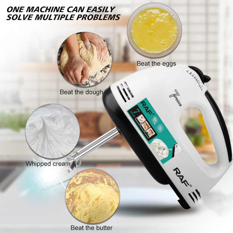 7-speed electric hand mixer, portable, handheld