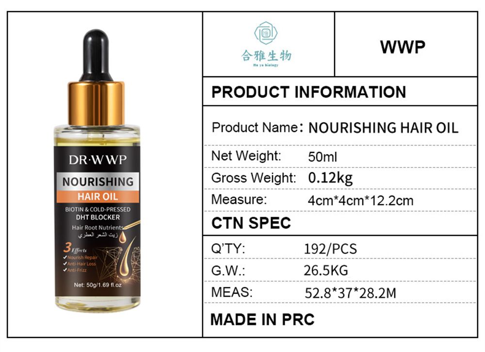 Hair care oil for repairing dry and damaged hair