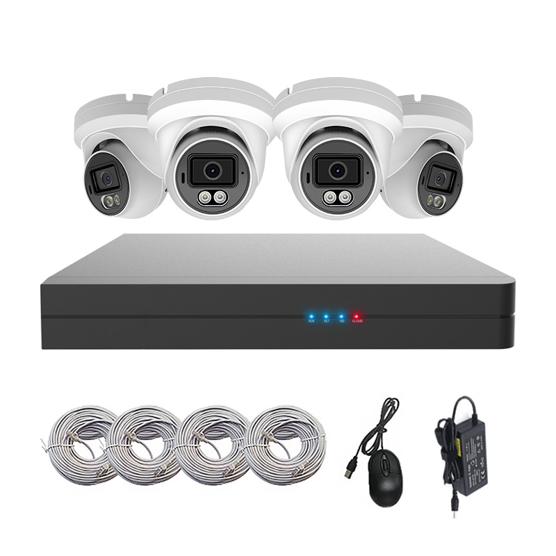 4-Kanal NVR-Videorecorder-Set 4K POE wasserdicht