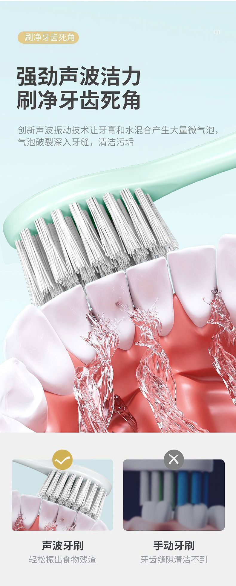 Electric Toothbrush USB Charging Ultrasonic Soft Bristles
