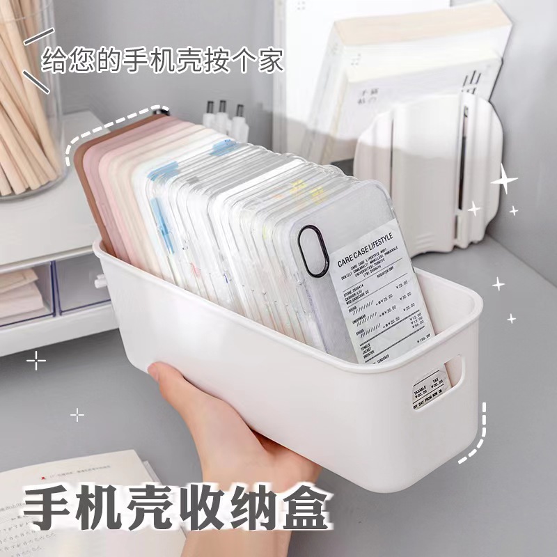 Multifunctional storage box, rectangular, kitchen and desktop organizer