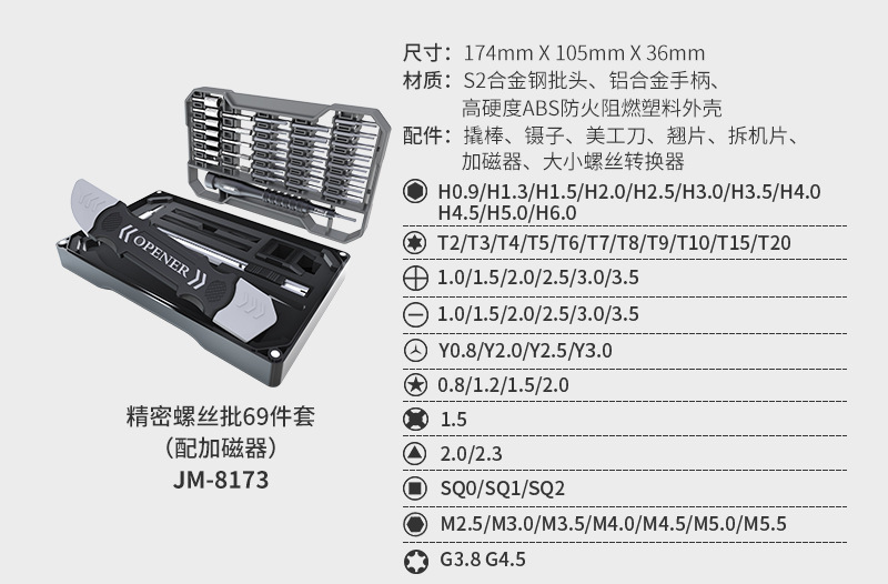 145-in-1 Präzisions-Schraubenzieher-Set für Laptops