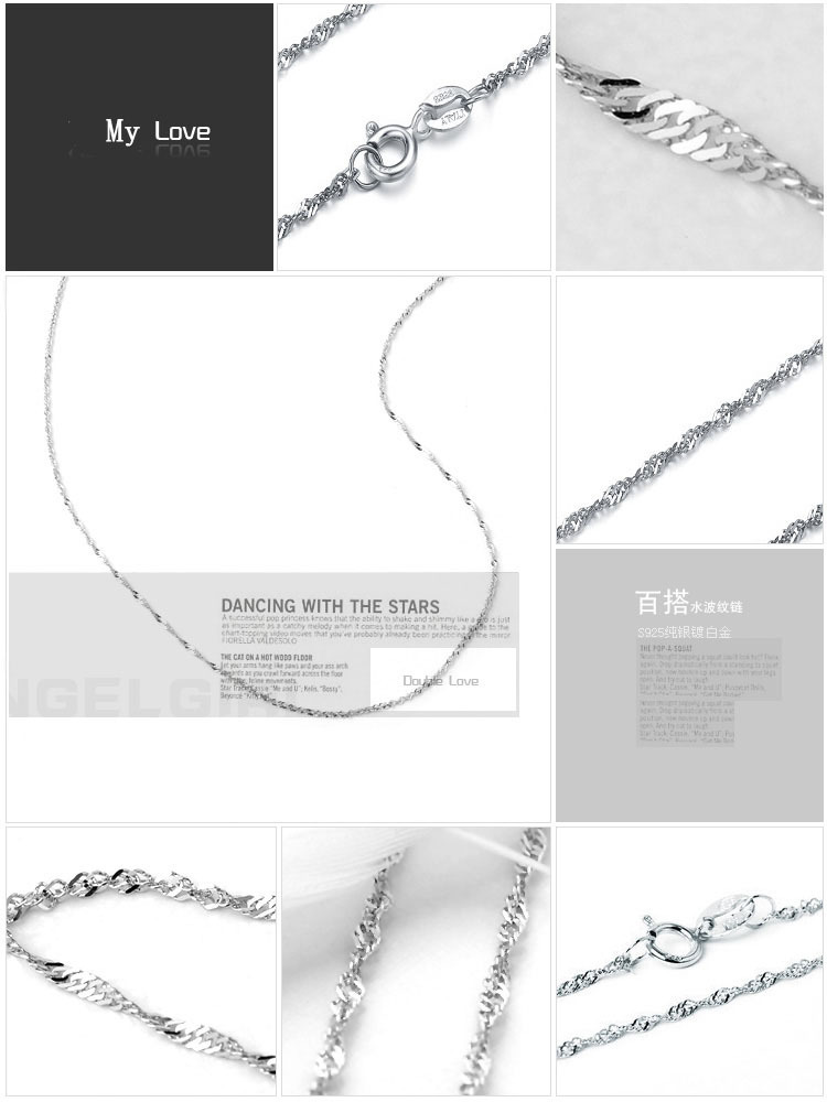 S925 sterling silver necklace, O-shaped box, snake bone chain
