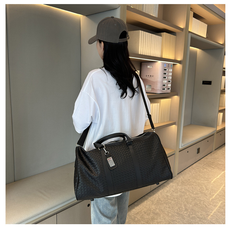 PU leather travel bag, large capacity
